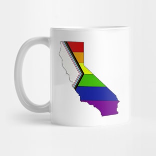 progress pride flag - California Mug